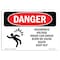 Signmission OSHA Danger Sign, 7" Height, 10" Width, Rigid Plastic, Hazardous Voltage Inside Can, Landscape OS-DS-P-710-L-2317 - alternate 1